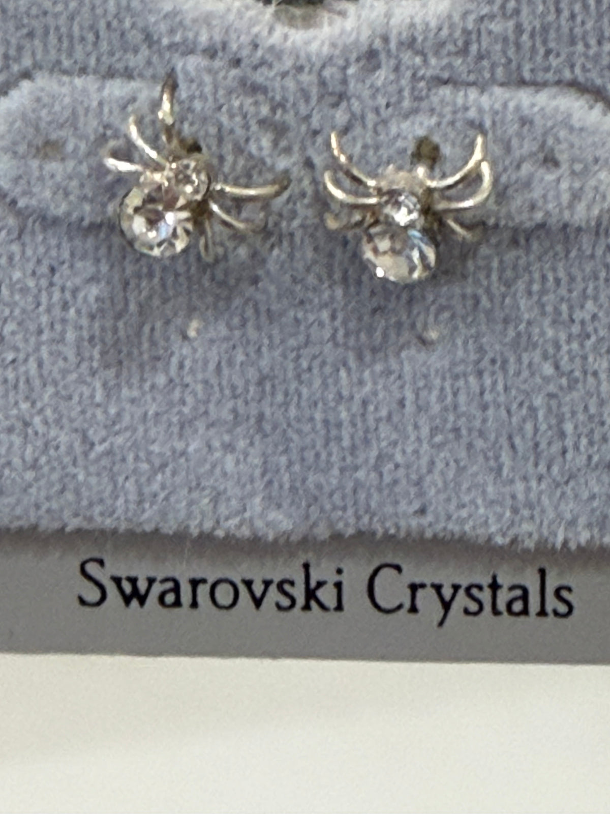 π·οΈ Swarovski Crystal Spider Earrings Trio β Halloween Set of 3