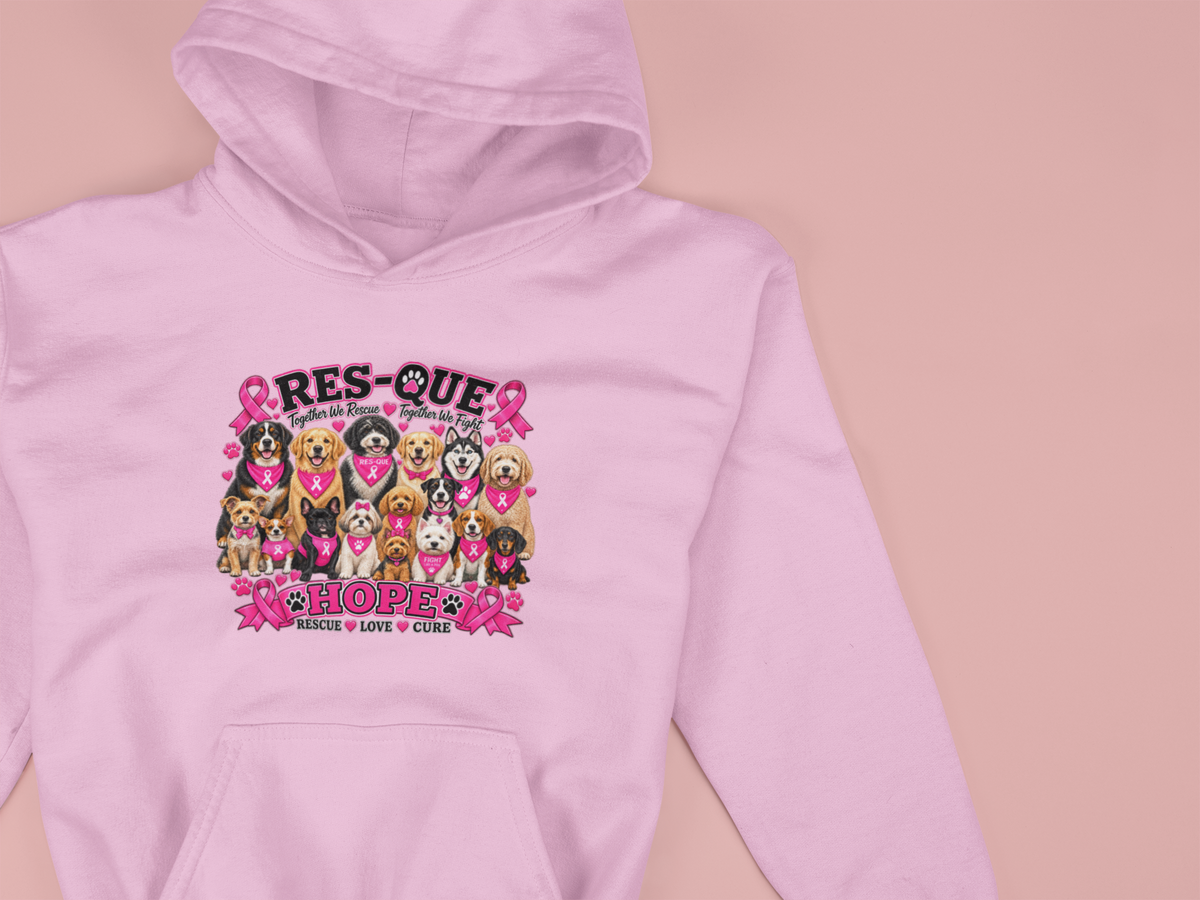 Res-Que Breast Cancer Hoodie - Ruff Life Rescue Wear