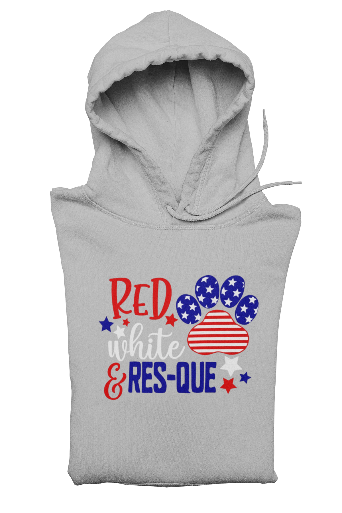 Red White & Res-Que Pullover Hoodie - Ruff Life Rescue Wear