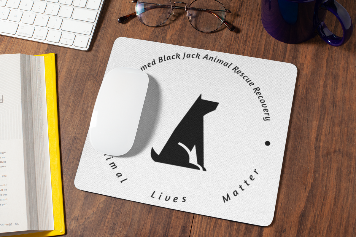 Black Jack Mouse Pad - Ruff Life Rescue Wear