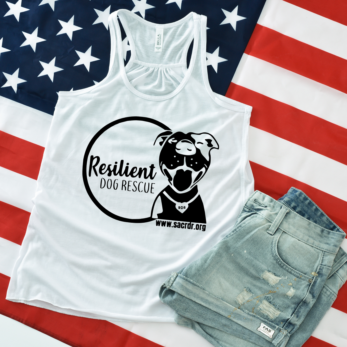 Resilient Dog Flowy Tank - Ruff Life Rescue Wear