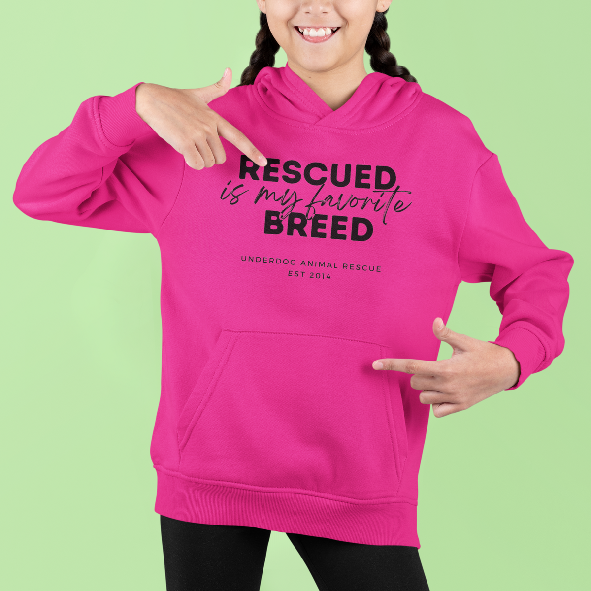 Underdog Rescued Youth Hoodie - Ruff Life Rescue Wear