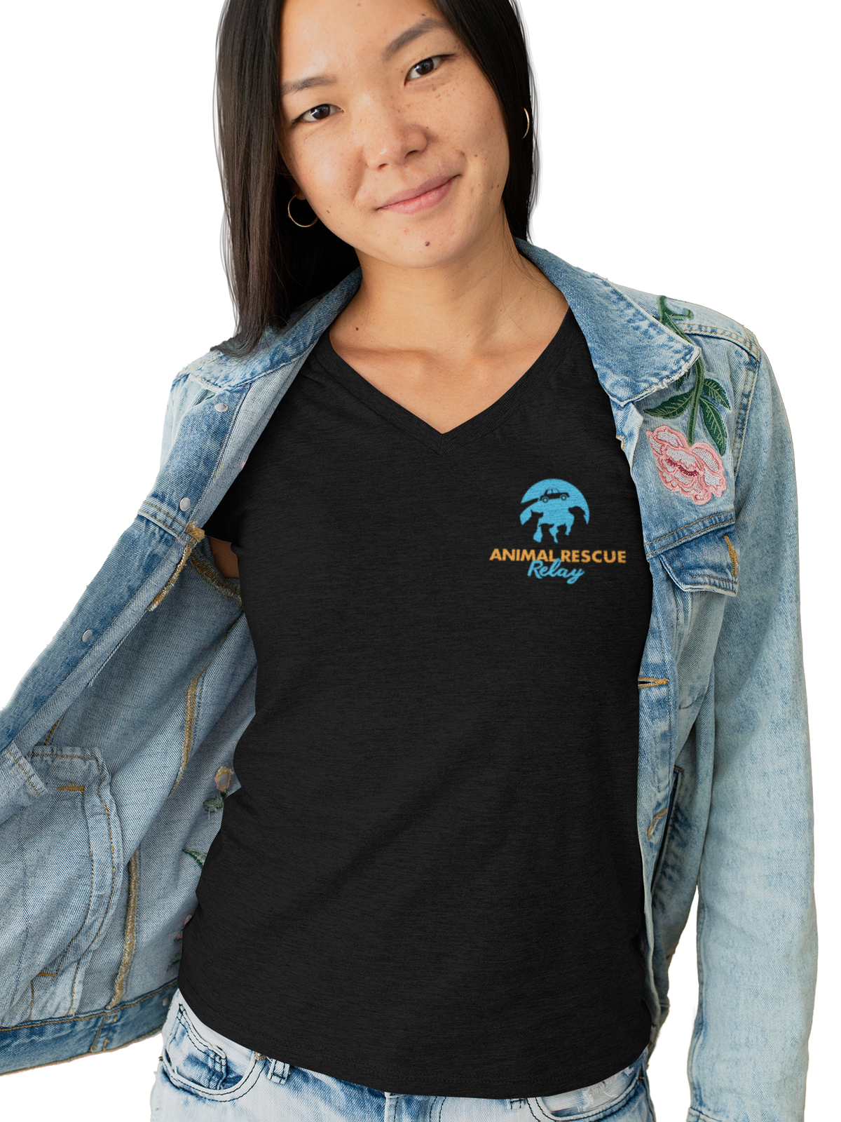Animal Rescue Relay V Neck (Available in several colors) - Ruff Life Rescue Wear