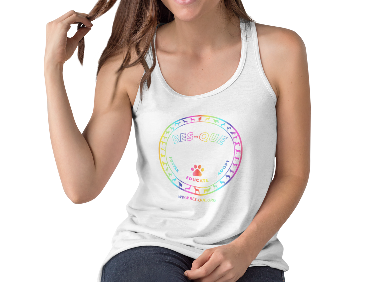 Pride Res-Que Flowy Racerback Tank - Ruff Life Rescue Wear