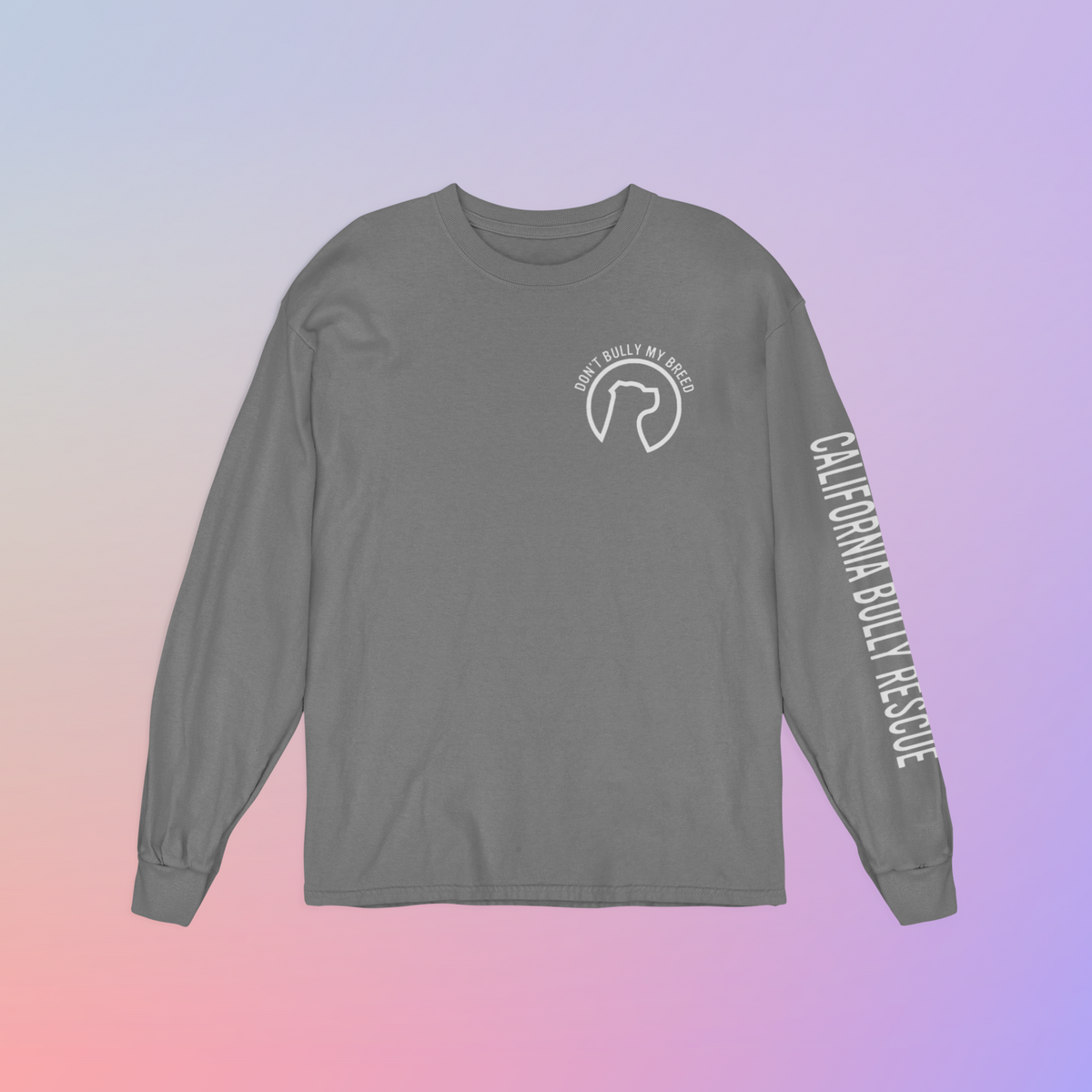 California Bully Rescue Unisex Long Sleeve Tee (available in several colors) - Ruff Life Rescue Wear