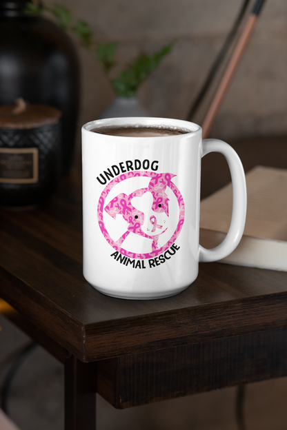 Underdog Cancer Awareness Coffee Mugs - Ruff Life Rescue Wear