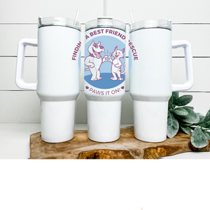 Finding A Best Friend 40 oz Tumbler Water Bottle