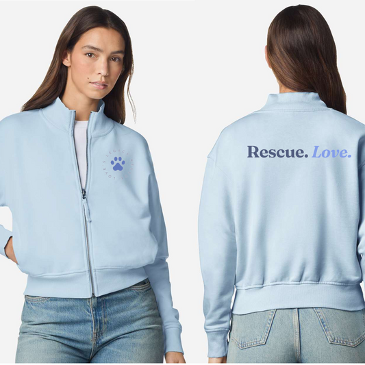 Love's French Terry Full-Zip Jacket - Ruff Life Rescue Wear