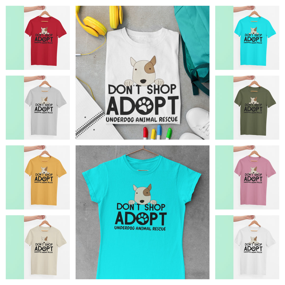 Don't Shop Unisex Tees (available in several colors) - Ruff Life Rescue Wear