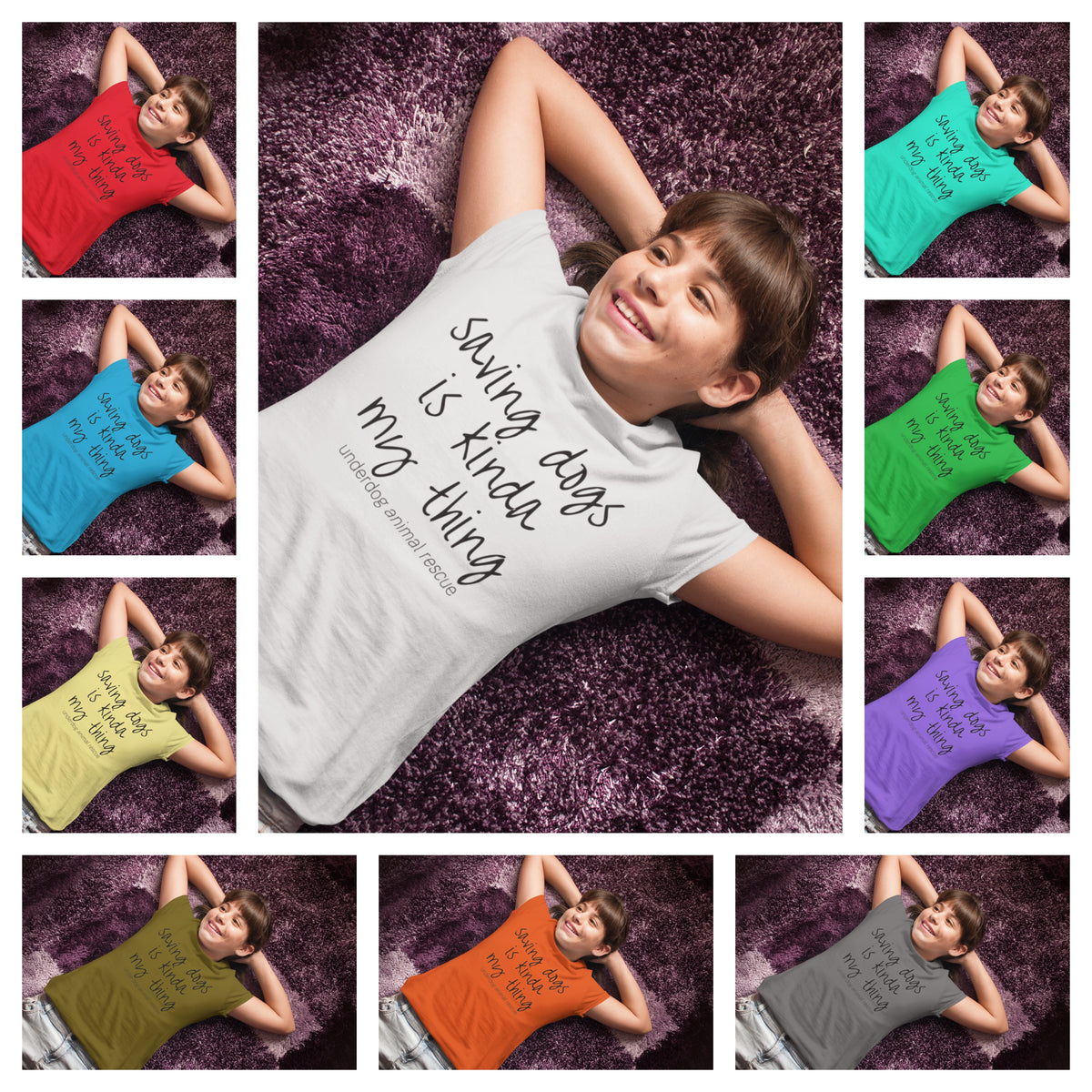 Underdog Saving Dogs Youth Tshirt - Ruff Life Rescue Wear