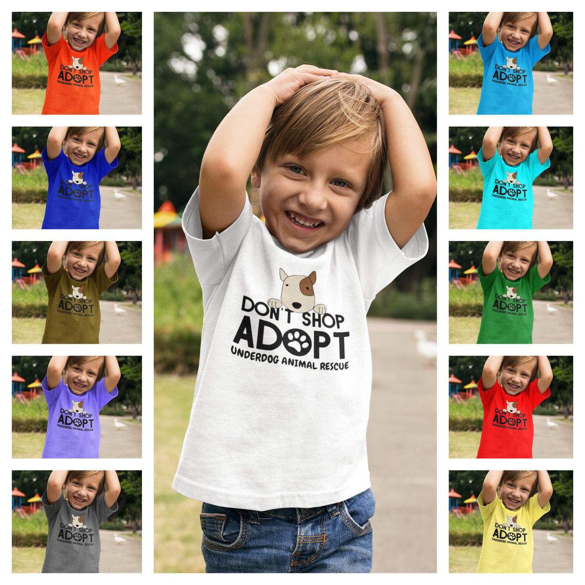 Underdog Adopt Youth T-shirt - Ruff Life Rescue Wear