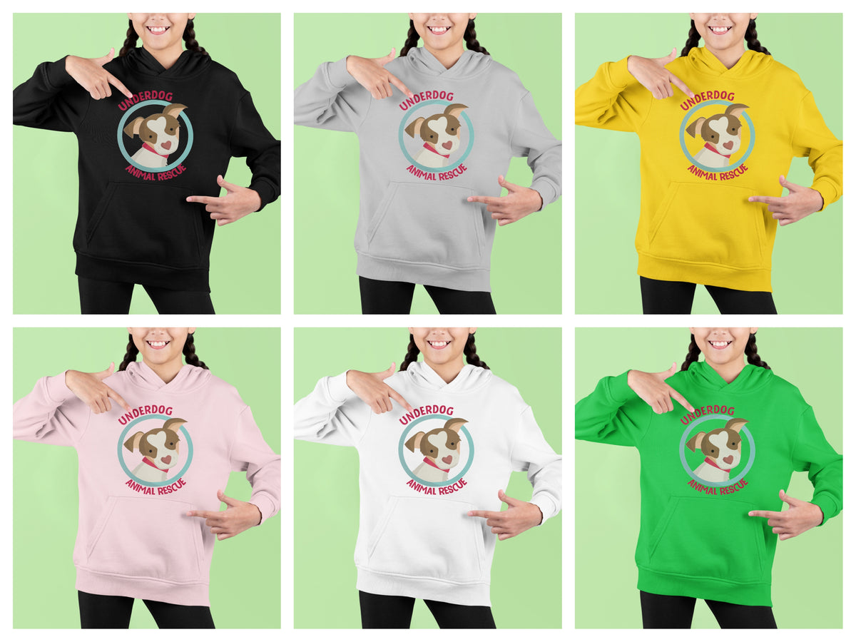Underdog Logo Youth Hoodie - Ruff Life Rescue Wear