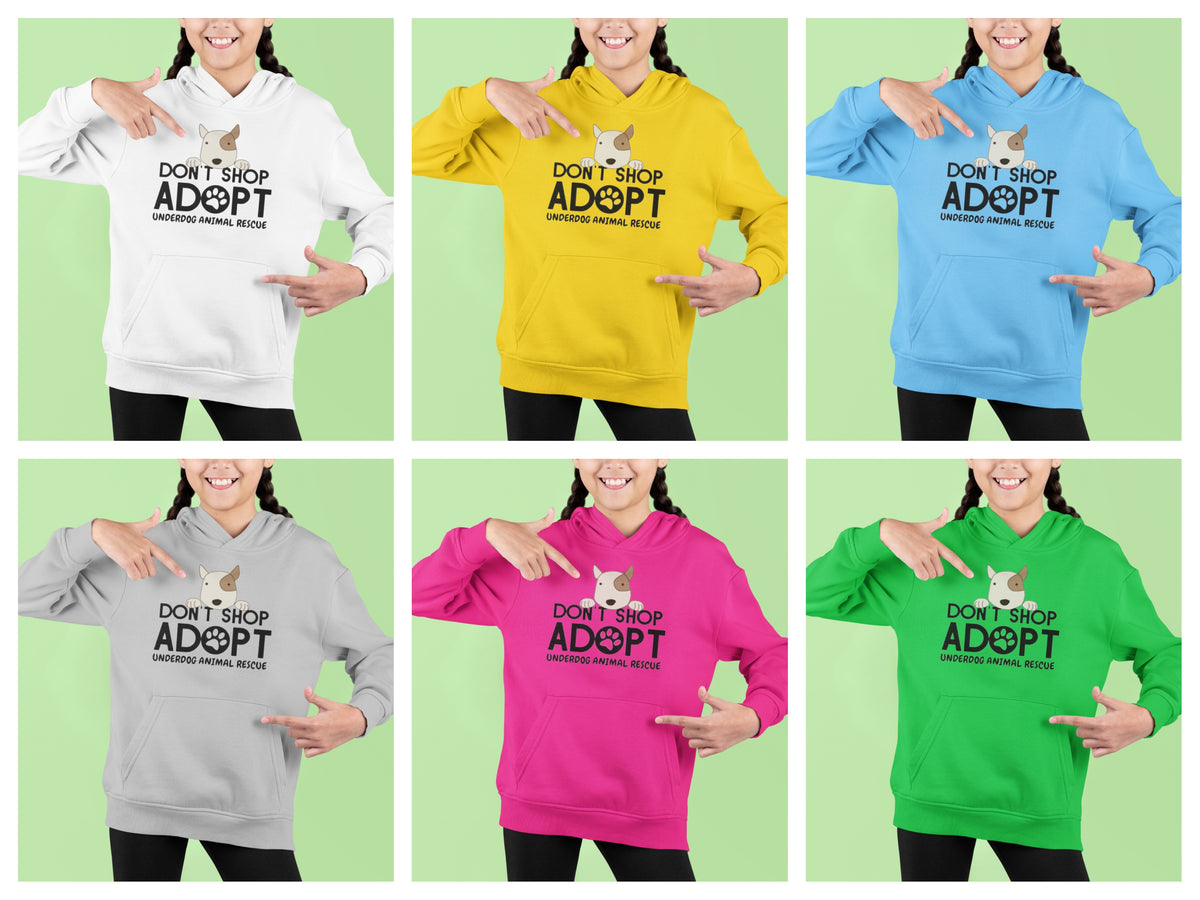 Underdog Don't Shop Youth Hoodie - Ruff Life Rescue Wear