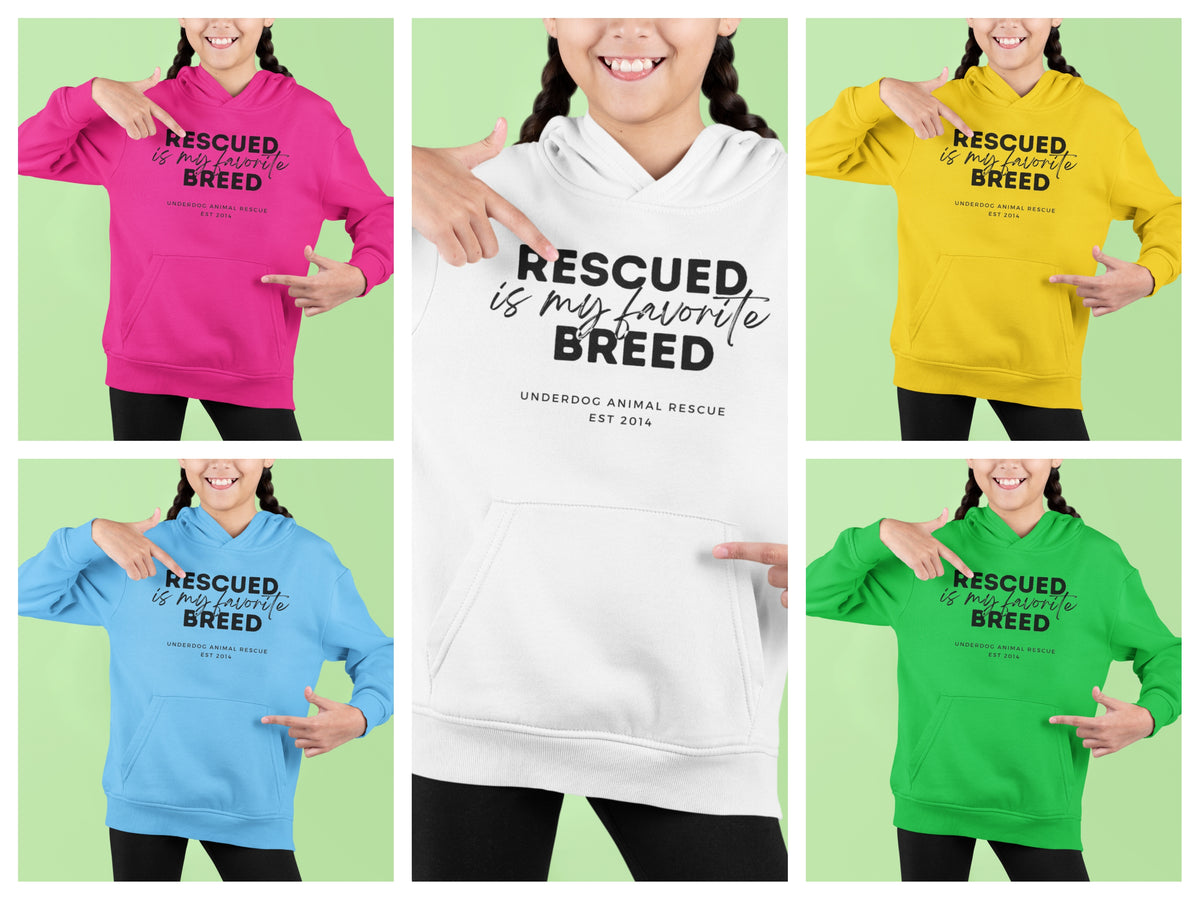 Underdog Rescued Youth Hoodie - Ruff Life Rescue Wear