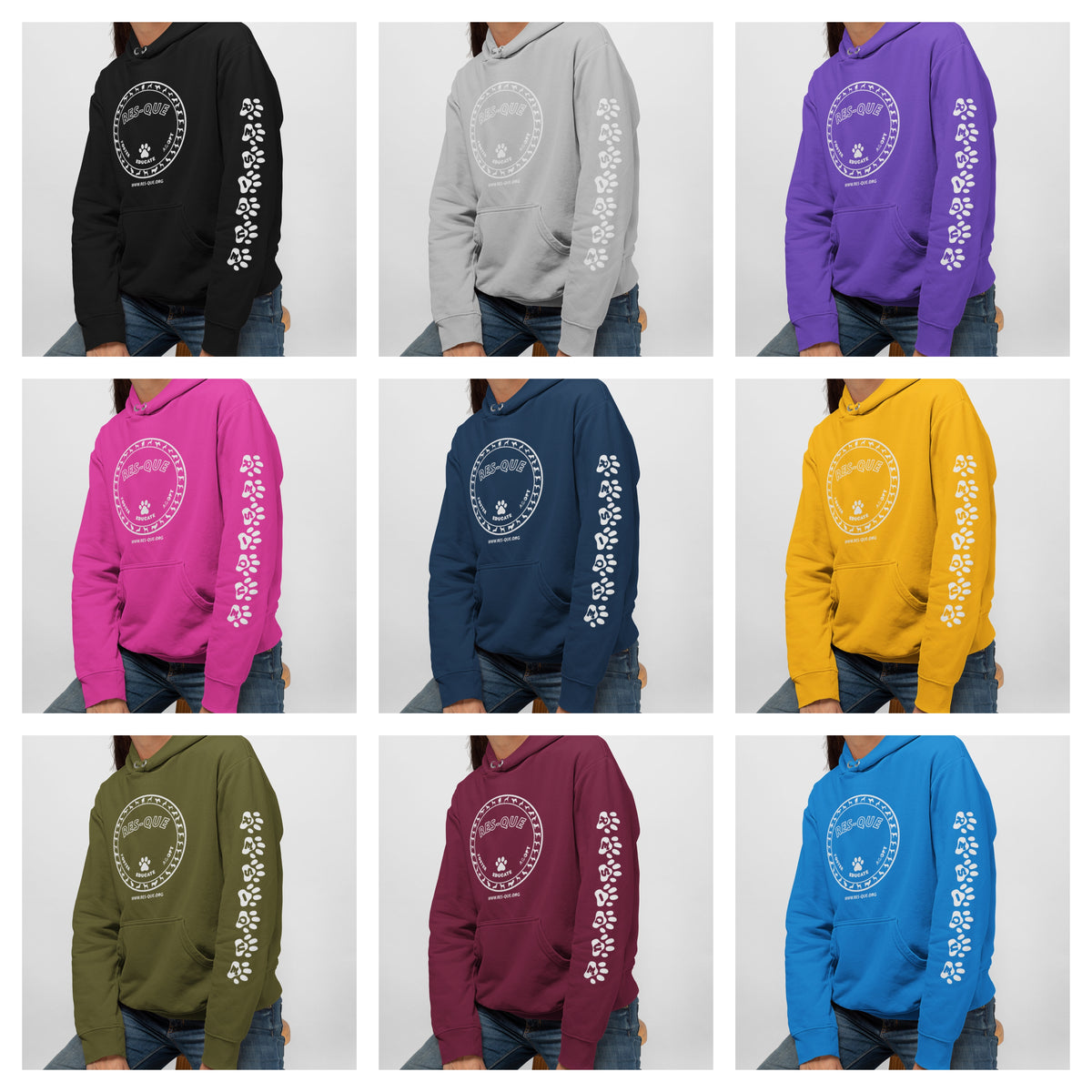Res-que Sponge Fleece Pullover Hoodie (Available in several colors) - Ruff Life Rescue Wear