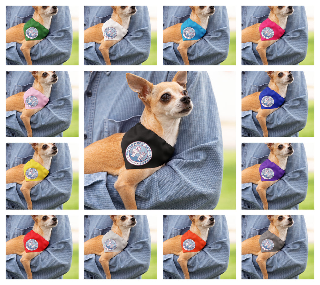 Finding A Best Friend Doggie Bandana - Ruff Life Rescue Wear