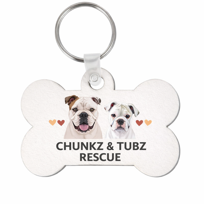 Chunkz & Tubz Rescue Keychain with Colored Tassel - Ruff Life Rescue Wear