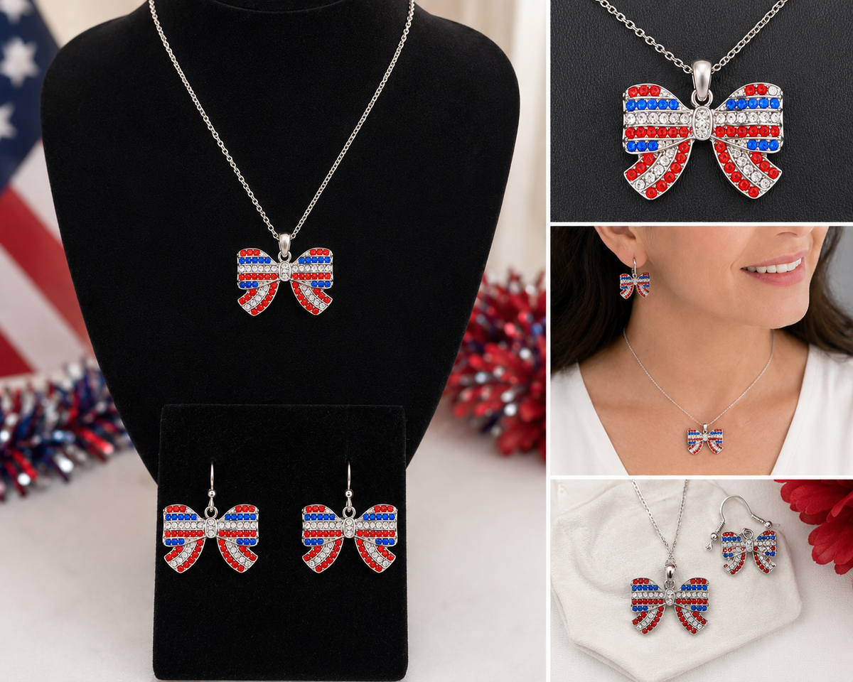 Patriotic Freedom Bow Jewelry Collection