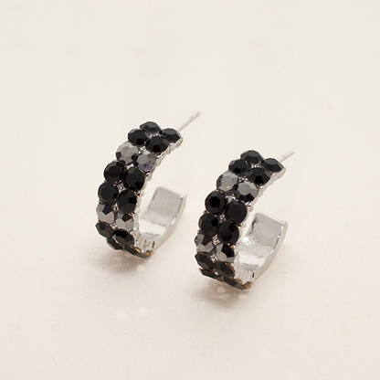 Swarovski Elements Hoop Earrings (Several Colors)