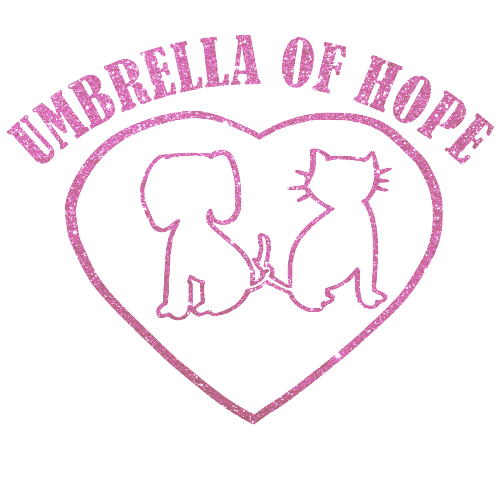 Umbrella of Hope Glitter Vinyl Decal (Available In Several Colors) - Ruff Life Rescue Wear