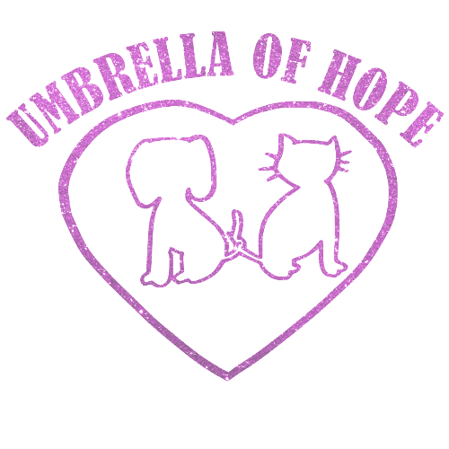 Umbrella of Hope Glitter Vinyl Decal (Available In Several Colors) - Ruff Life Rescue Wear