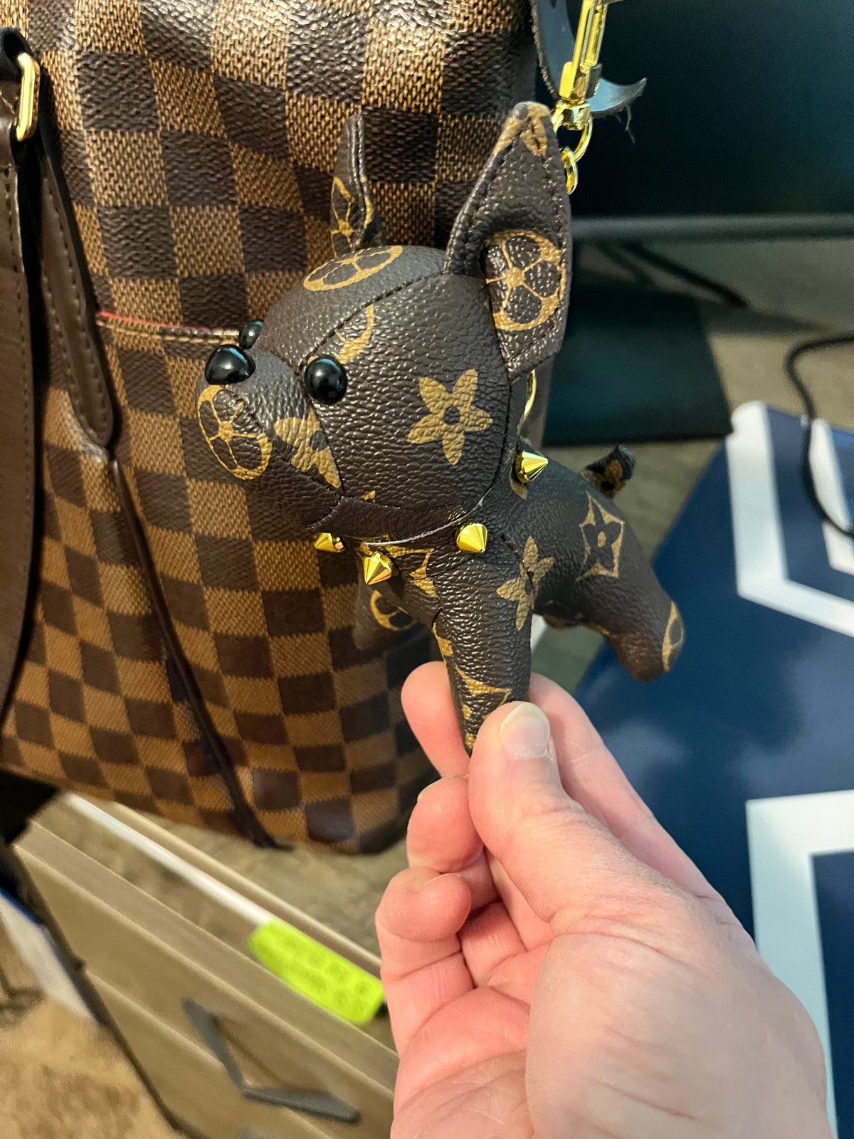 Purty Gertie Frenchie Bag Charm - Ruff Life Rescue Wear