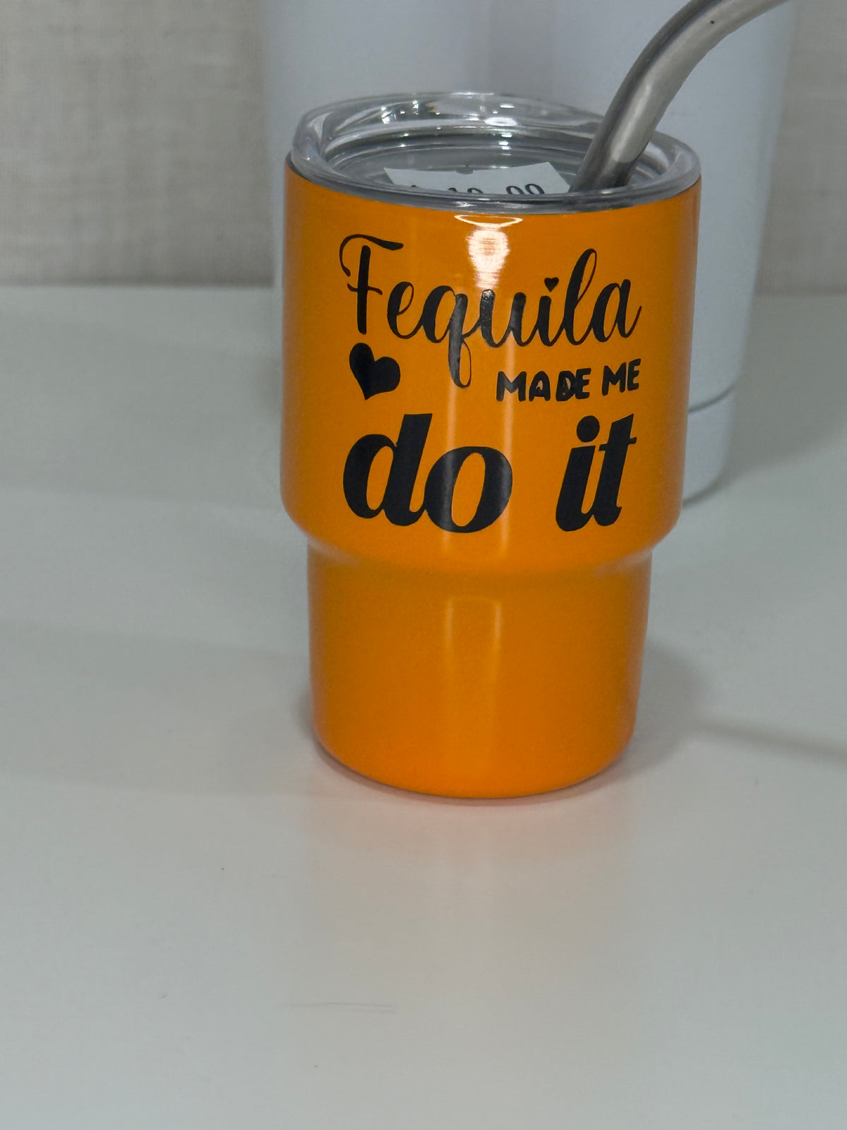 Mini Tumbler Shot Glass – Funny Sayings | 3.5 oz Stainless Steel Cup with Lid & Straw - Ruff Life Rescue Wear