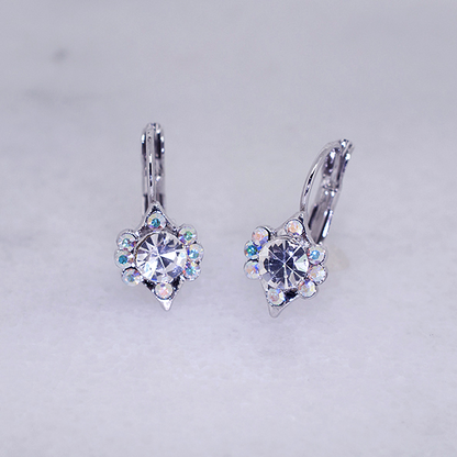 Vintage-Inspired Austrian Crystal Hoop Earrings - Ruff Life Rescue Wear