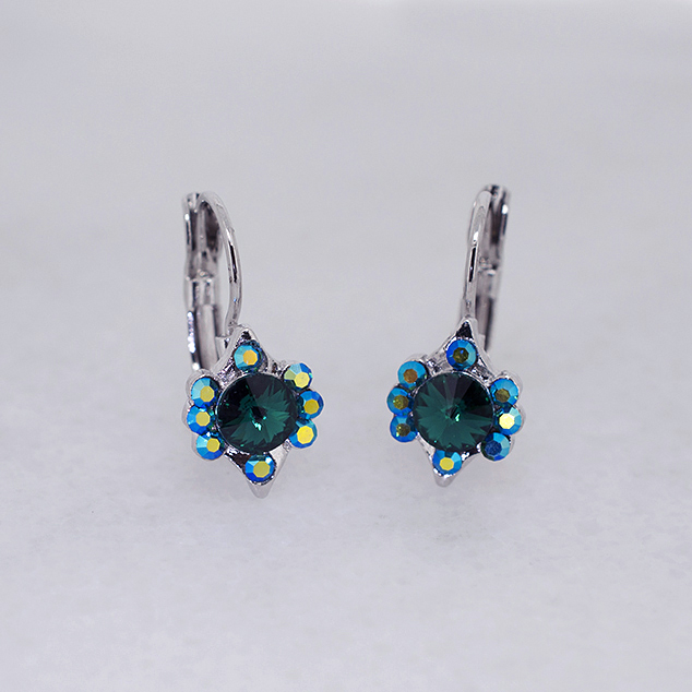 Vintage-Inspired Austrian Crystal Hoop Earrings - Ruff Life Rescue Wear
