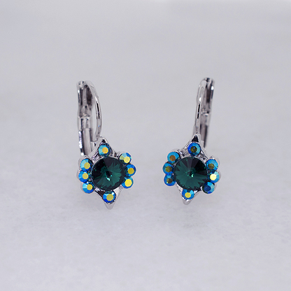 Vintage-Inspired Austrian Crystal Hoop Earrings - Ruff Life Rescue Wear