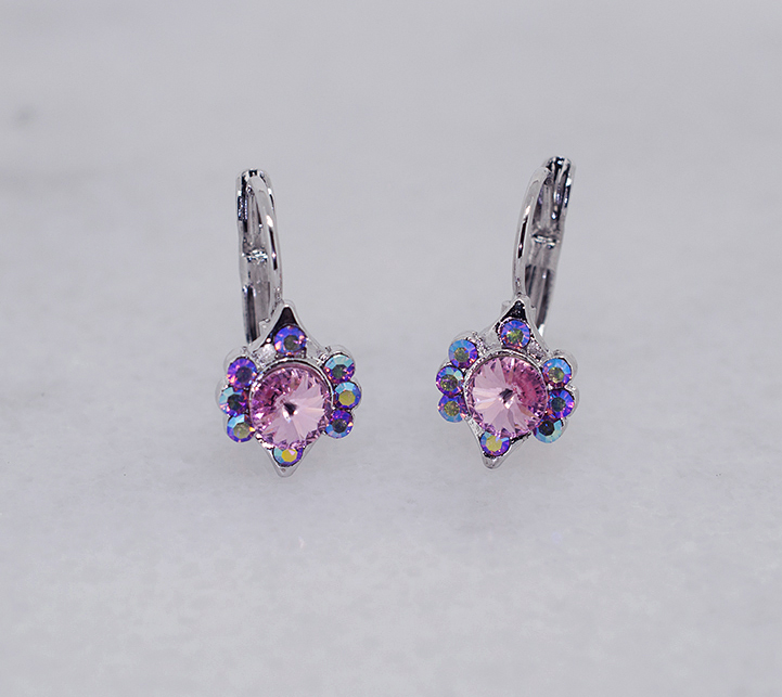 Vintage-Inspired Austrian Crystal Hoop Earrings - Ruff Life Rescue Wear