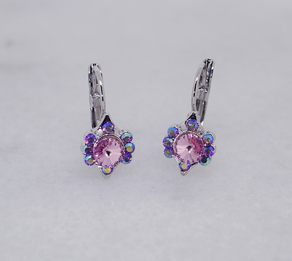 Vintage-Inspired Austrian Crystal Hoop Earrings - Ruff Life Rescue Wear