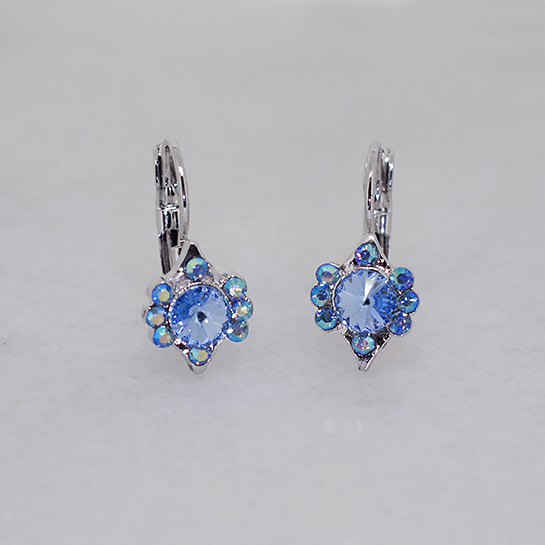 Vintage-Inspired Austrian Crystal Hoop Earrings - Ruff Life Rescue Wear