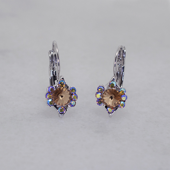 Vintage-Inspired Austrian Crystal Hoop Earrings - Ruff Life Rescue Wear
