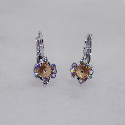 Vintage-Inspired Austrian Crystal Hoop Earrings - Ruff Life Rescue Wear