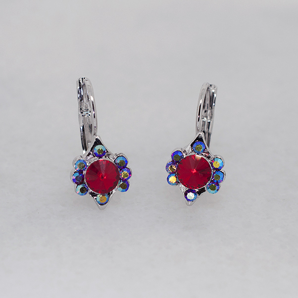 Vintage-Inspired Austrian Crystal Hoop Earrings - Ruff Life Rescue Wear