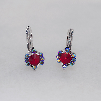Vintage-Inspired Austrian Crystal Hoop Earrings - Ruff Life Rescue Wear