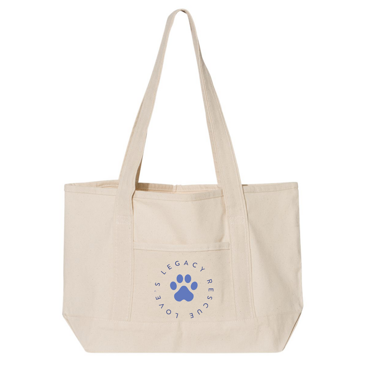 Love's Legacy Rescue Premium Small Deluxe Canvas Tote - Ruff Life Rescue Wear
