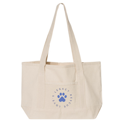 Love's Legacy Rescue Premium Small Deluxe Canvas Tote - Ruff Life Rescue Wear