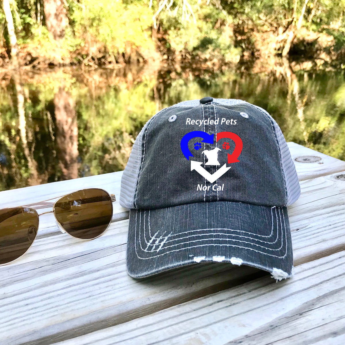 RPNC Patriotic Vintage Trucker Hats - Ruff Life Rescue Wear