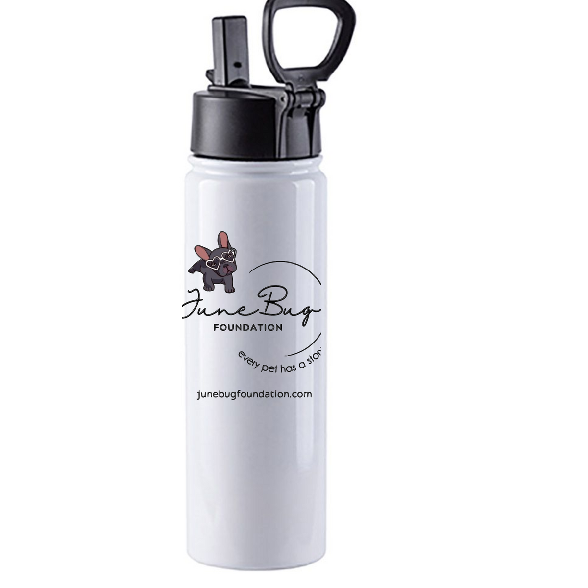 June Bug 22 oz Water Bottle Logo - Ruff Life Rescue Wear