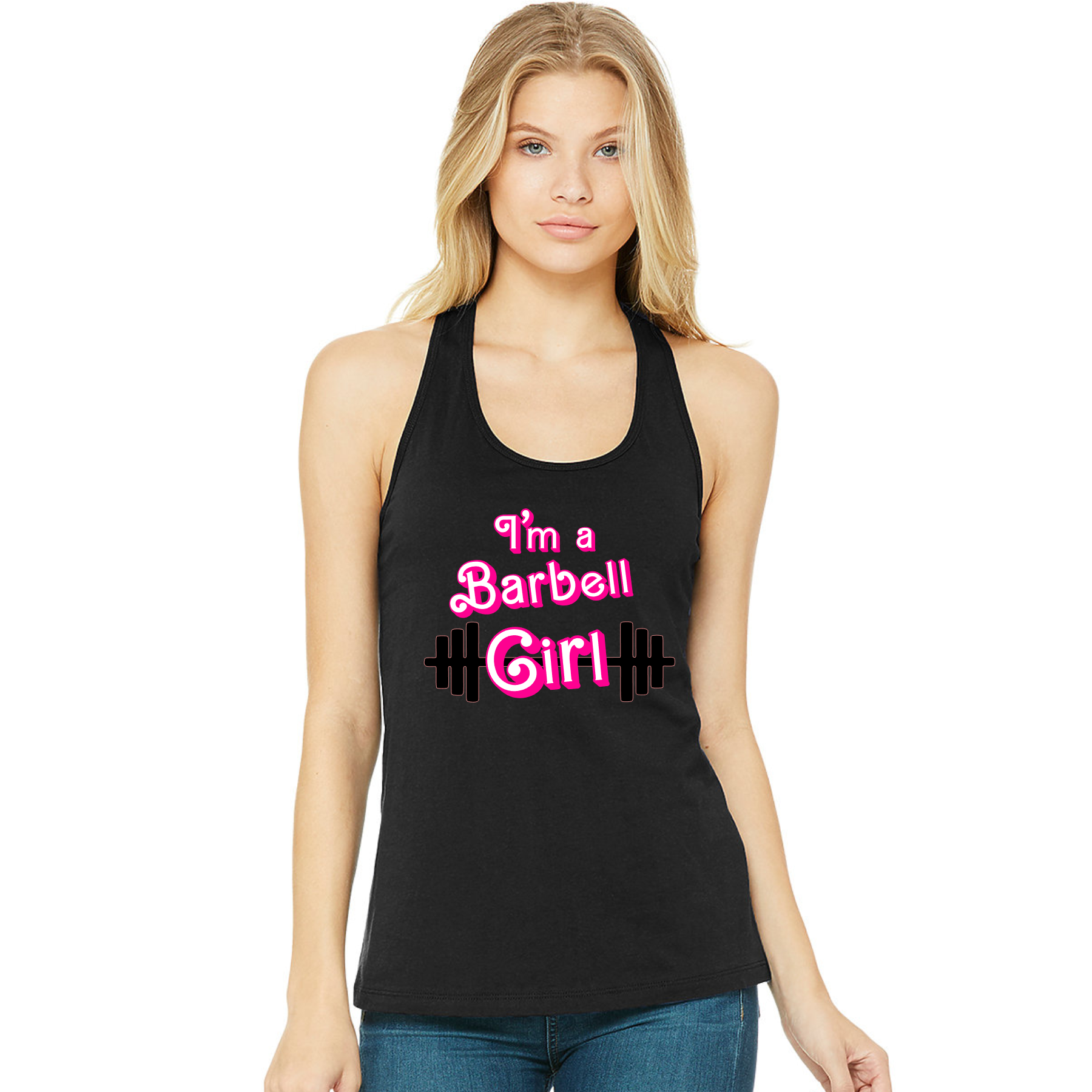 6008 Racerback Barbell Tank