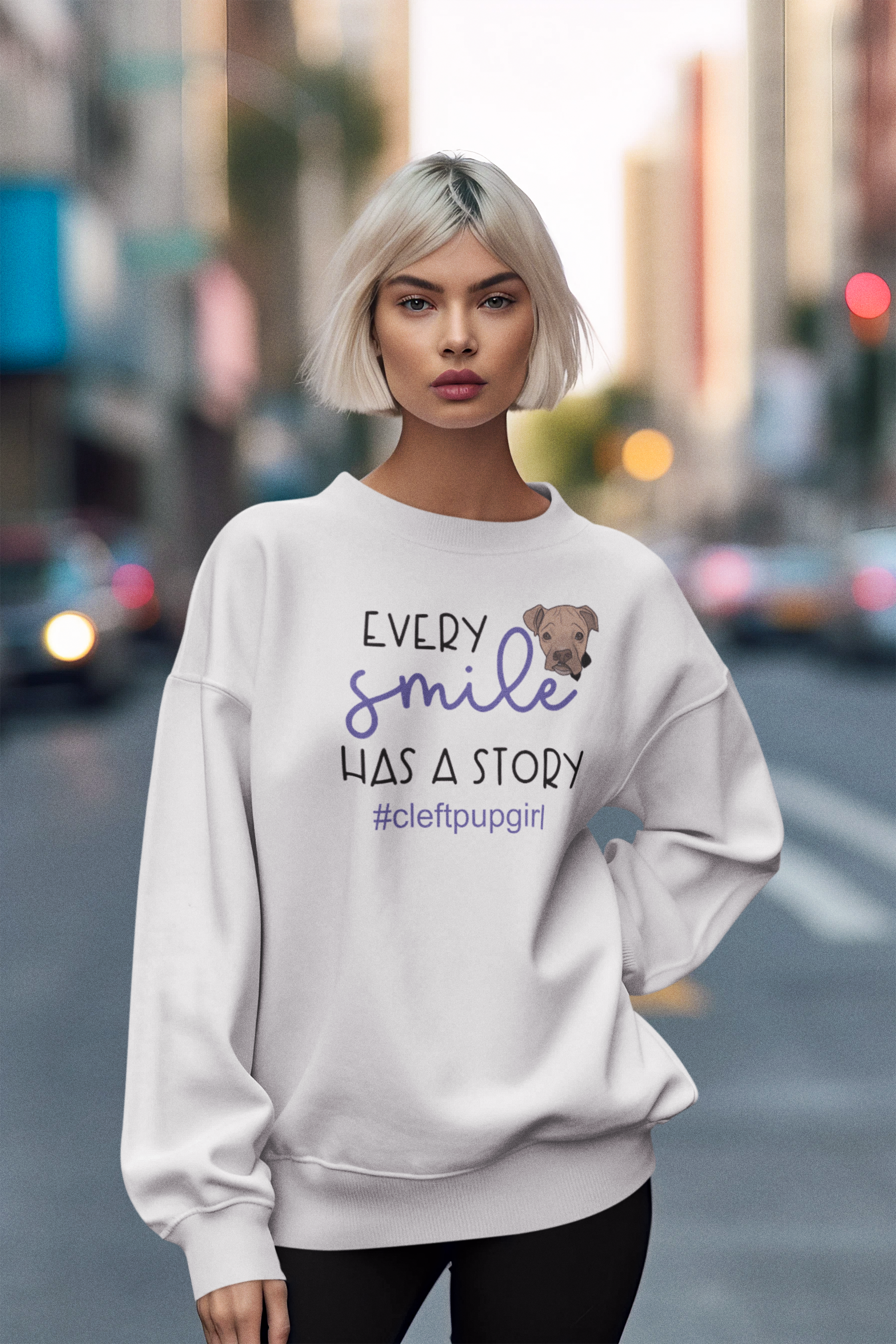 Cleft Pup Brigade Story Sweatshirt (available in several colors)