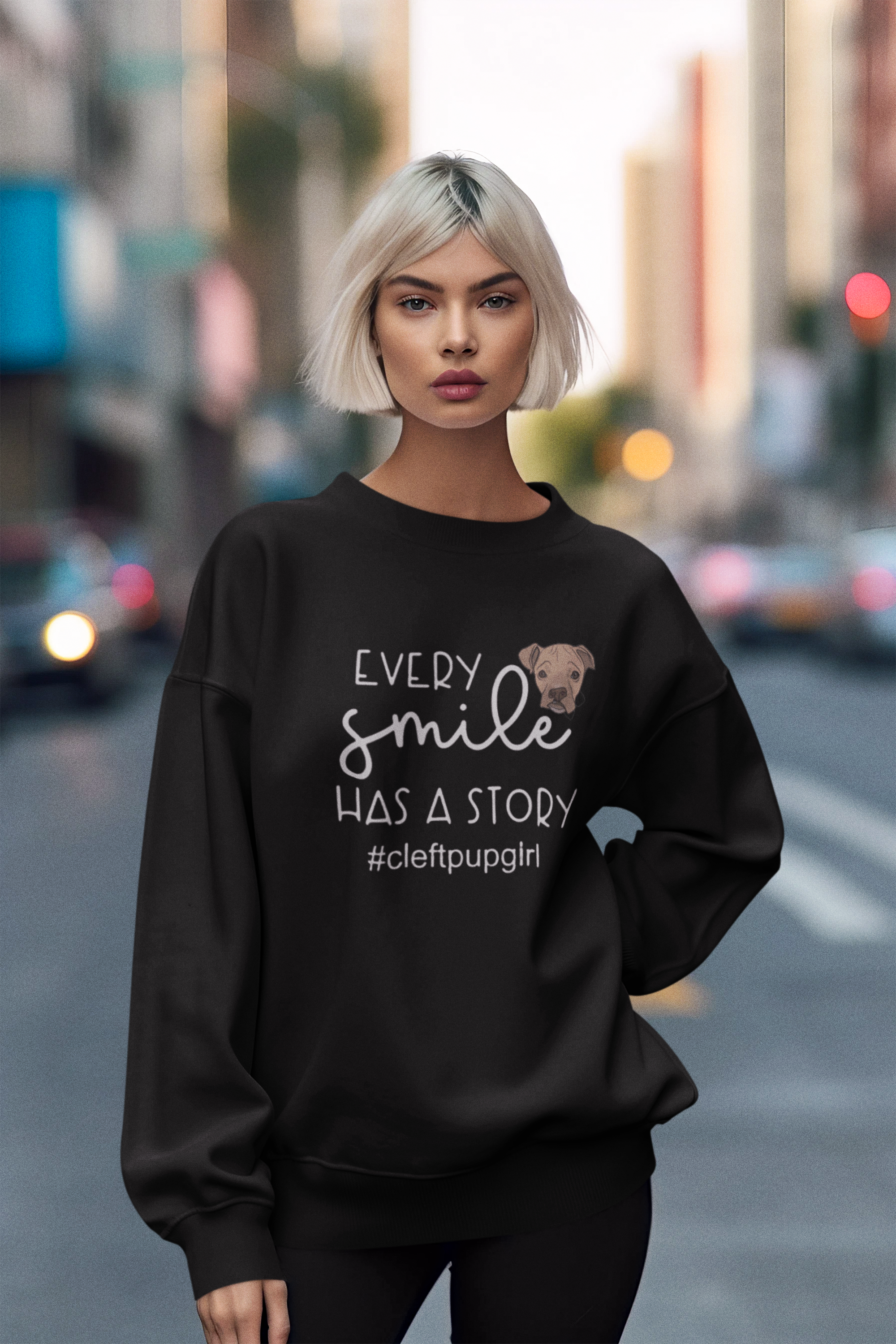 Cleft Pup Brigade Story Sweatshirt (available in several colors)