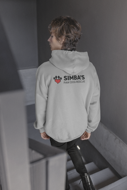 Simba's Back Print Heart Pullover Hoodie (Available in several colors)