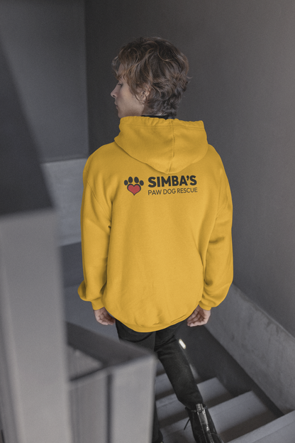 Simba's Back Print Heart Pullover Hoodie (Available in several colors)