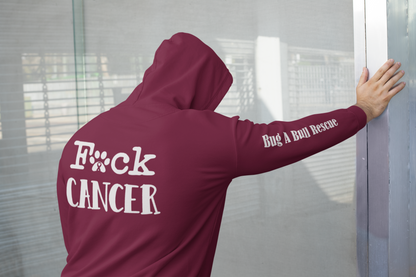 F*ck Cancer Bug a Bull Rescue - Unisex Zipper Hoodie Available in several colors - Ruff Life Rescue Wear