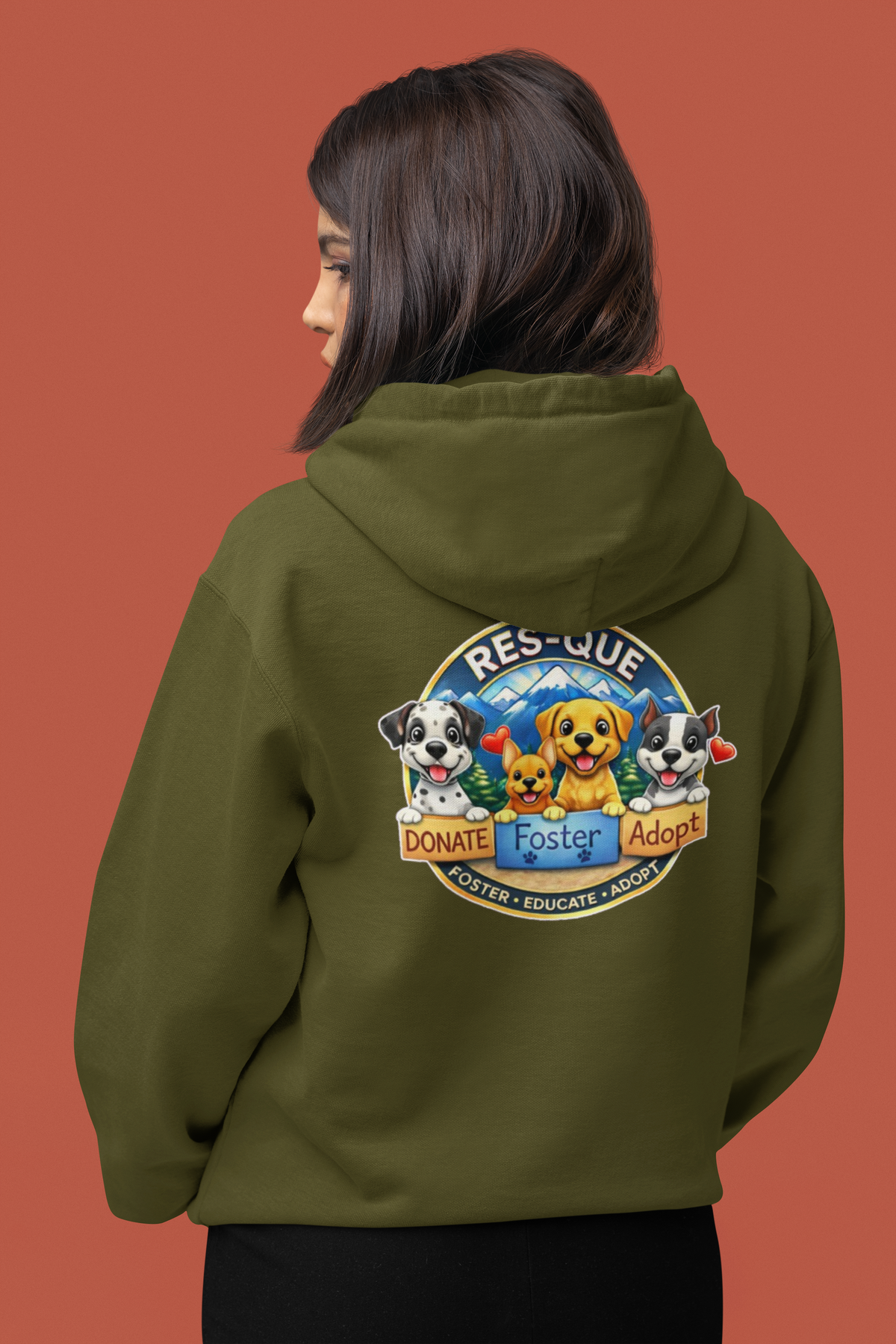 New Res-Que Pullover Hoodie (Available in several colors) - Ruff Life Rescue Wear