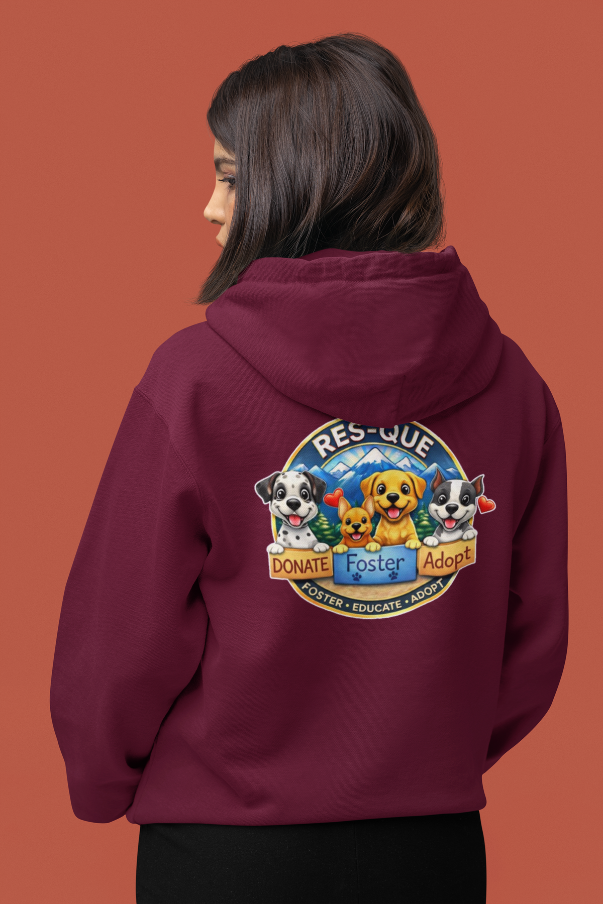 New Res-Que Pullover Hoodie (Available in several colors) - Ruff Life Rescue Wear