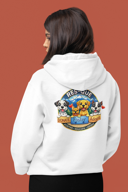 New Res-Que Pullover Hoodie (Available in several colors) - Ruff Life Rescue Wear